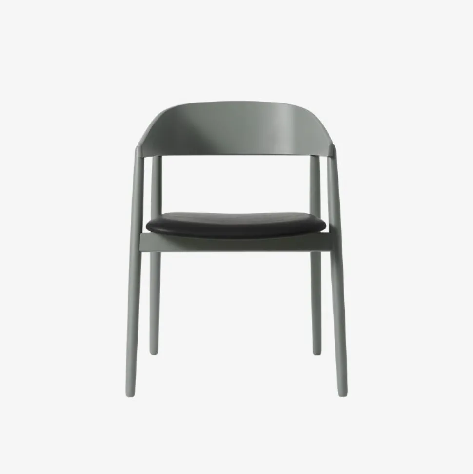 Andersen Furniture AC2 Stol Grå Bøg Sort Læder