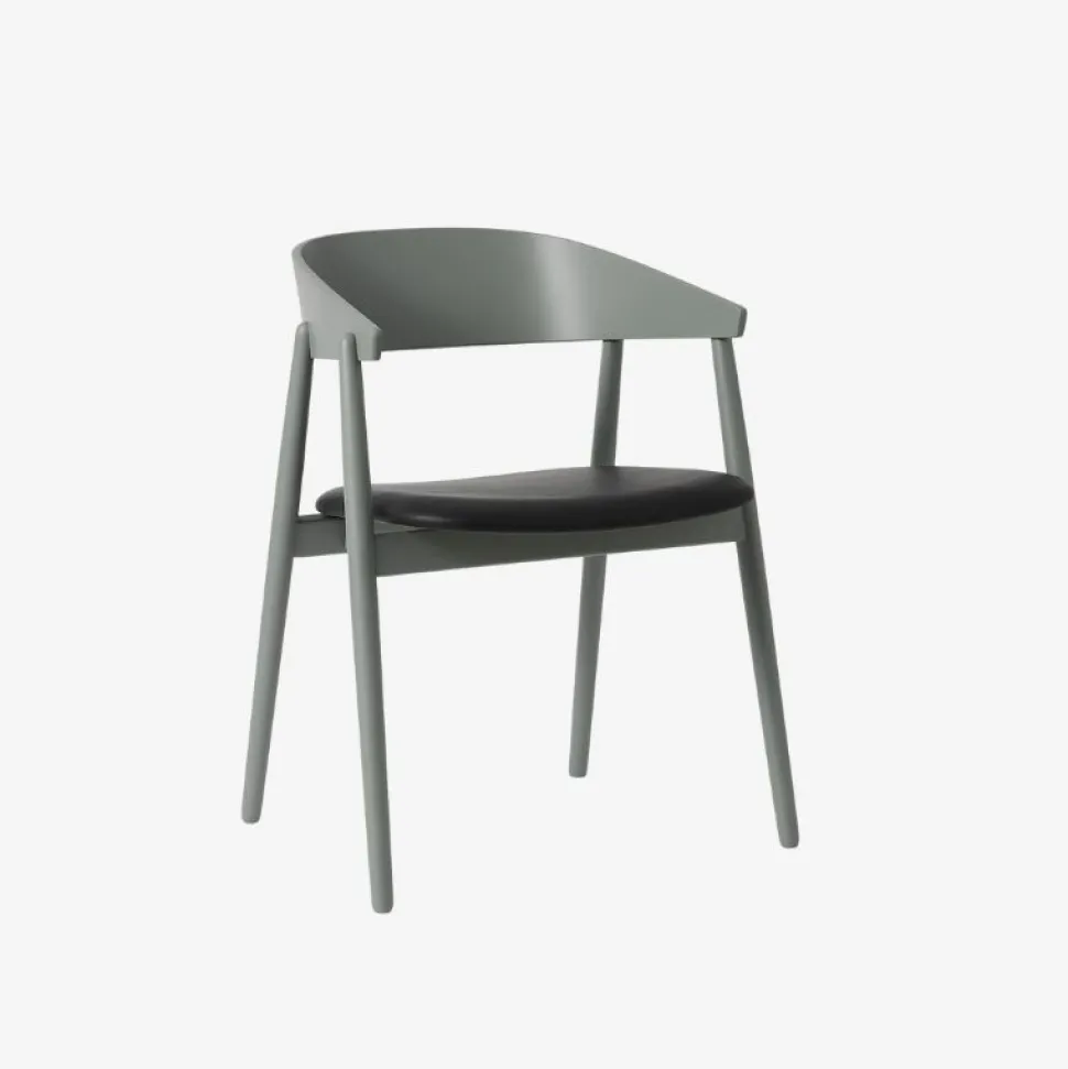 Andersen Furniture AC2 Stol Grå Bøg Sort Læder