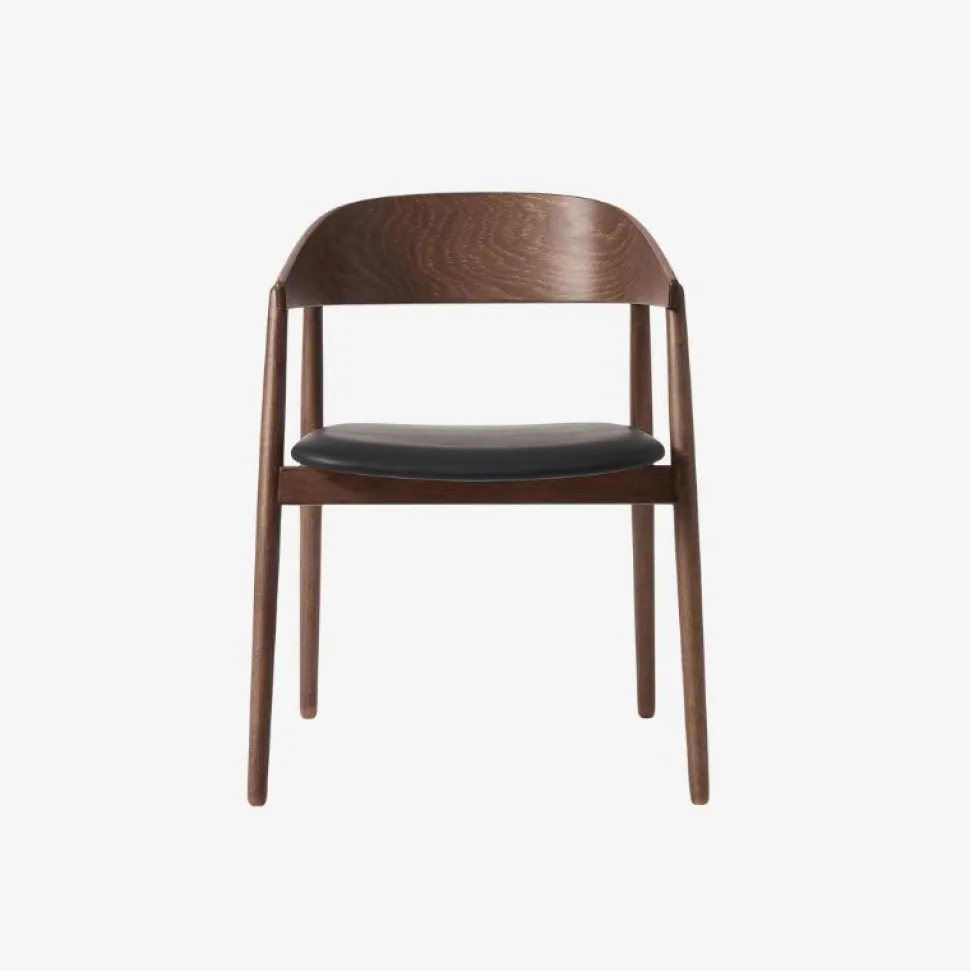 Andersen Furniture AC2 Stol Røget Mat Lakeret Bøg Sort Læder