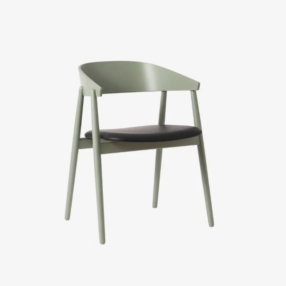 Andersen Furniture AC2 Stol Grøn Bøg Sort Læder