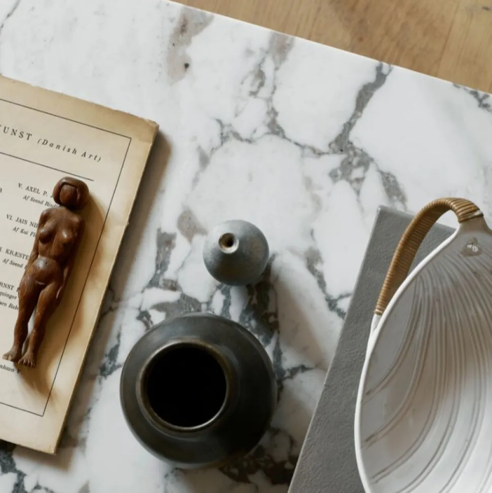 Audo Copenhagen Androgyne Lounge Table Oak / Calacatta Viola