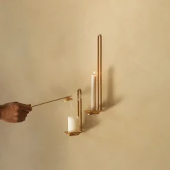 Audo Copenhagen Clip Wall Tealight Candle Holder Brass