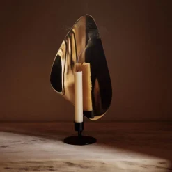 Audo Copenhagen Flambeau Lysestage Messing H34