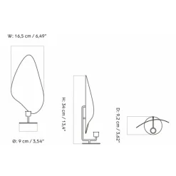 Audo Copenhagen Flambeau Lysestage Messing H34