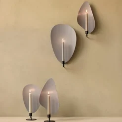 Audo Copenhagen Flambeau Lysestage Grå H30