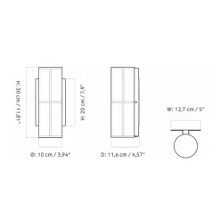 Audo Copenhagen Hashira Væglampe