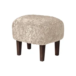 Audo Copenhagen Ingeborg Med Fodskammel Fåreskind Moonlight/Røget Eg