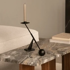 Audo Copenhagen Interconnect Candle Holder Black Small