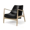Audo Copenhagen The Seal Lounge Chair Eg / Sort Dakar Læder