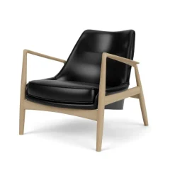Audo Copenhagen The Seal Lounge Chair Eg / Sort Dakar Læder