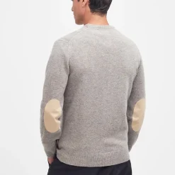 Barbour Essential Crew-Neck Jumper Stone