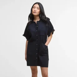 Barbour Grace Knitted Midi Dress Navy