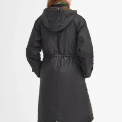 Barbour Long Cannich Waxed Jacket Olive-Classic