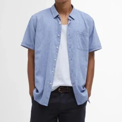 Barbour Nelson Regular SS Shirt Blue