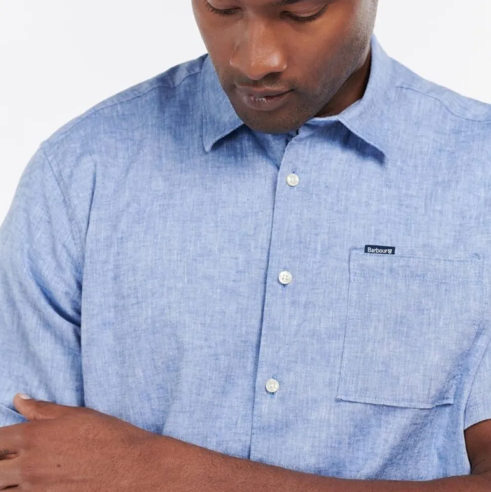 Barbour Nelson Regular SS Shirt Blue