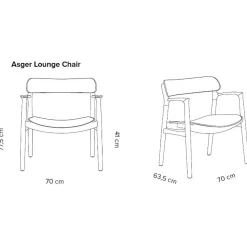 Bent Hansen Asger Loungestol Sortlakeret Eg Sort Zenso 2 Læder