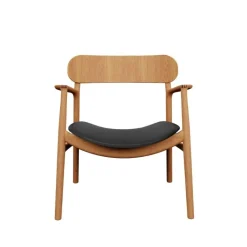 Bent Hansen Asger Loungestol Eg/Olie Sort Zenso 2 Læder