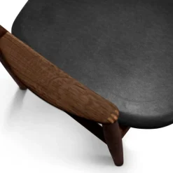 Bent Hansen Asger Spisebordsstol Eg/Røget Sort Zenso 2 Læder