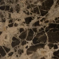 Bent Hansen Metro Sofabord Ø80 Brun Marmor