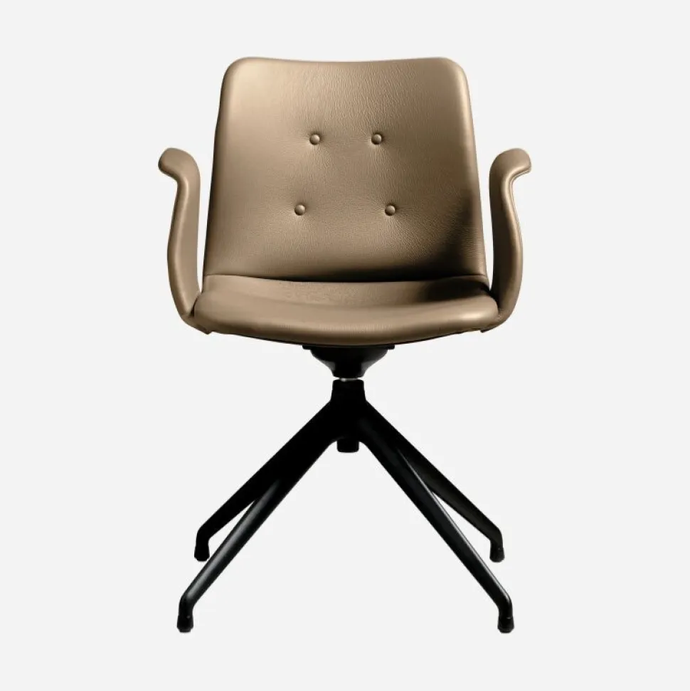 Bent Hansen Primum Armstol Sort Stel Zenso 228 Læder