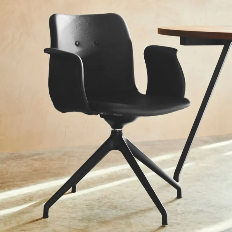 Bent Hansen Primum Armstol Sort Stel Zenso 228 Læder