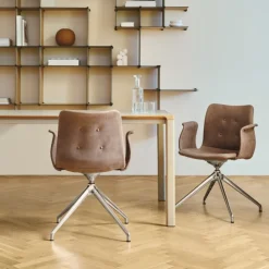 Bent Hansen Primum Armstol Poleret Stel Zenso 207 Læder