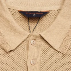 Blue De Génes Filo Knit Polo Khaki