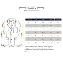 Blue De Génes Gabbiano Dobby Blazer Dark Navy