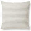 Compliments Outdoor Fine Stripe Cushion Beige 45x45 cm