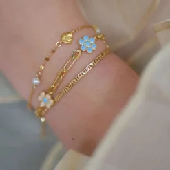 Enamel Copenhagen Bracelet Elie Gold-Plated