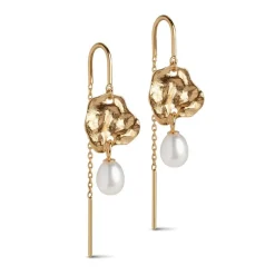 Enamel Copenhagen Earrings Kai Pearls Gold-Plated