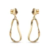 Enamel Copenhagen Earrings Aloma Small Gold-Plated