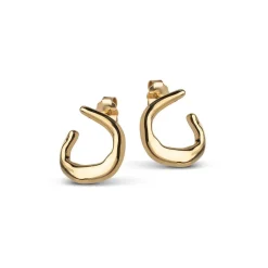 Enamel Copenhagen Earrings Inga Gold-Plated