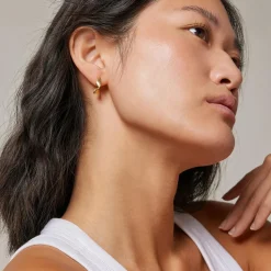 Enamel Copenhagen Earrings Daia Gold-Plated