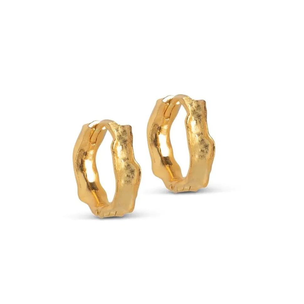 Enamel Copenhagen Hoops Everly Gold-Plated