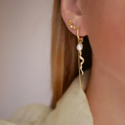 Enamel Copenhagen Hoops Elea Gold-Plated