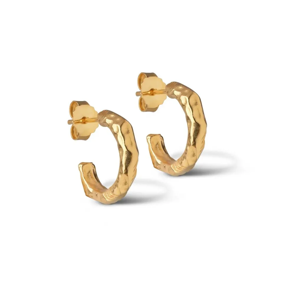 Enamel Copenhagen Hoops Hali Small Gold-Plated