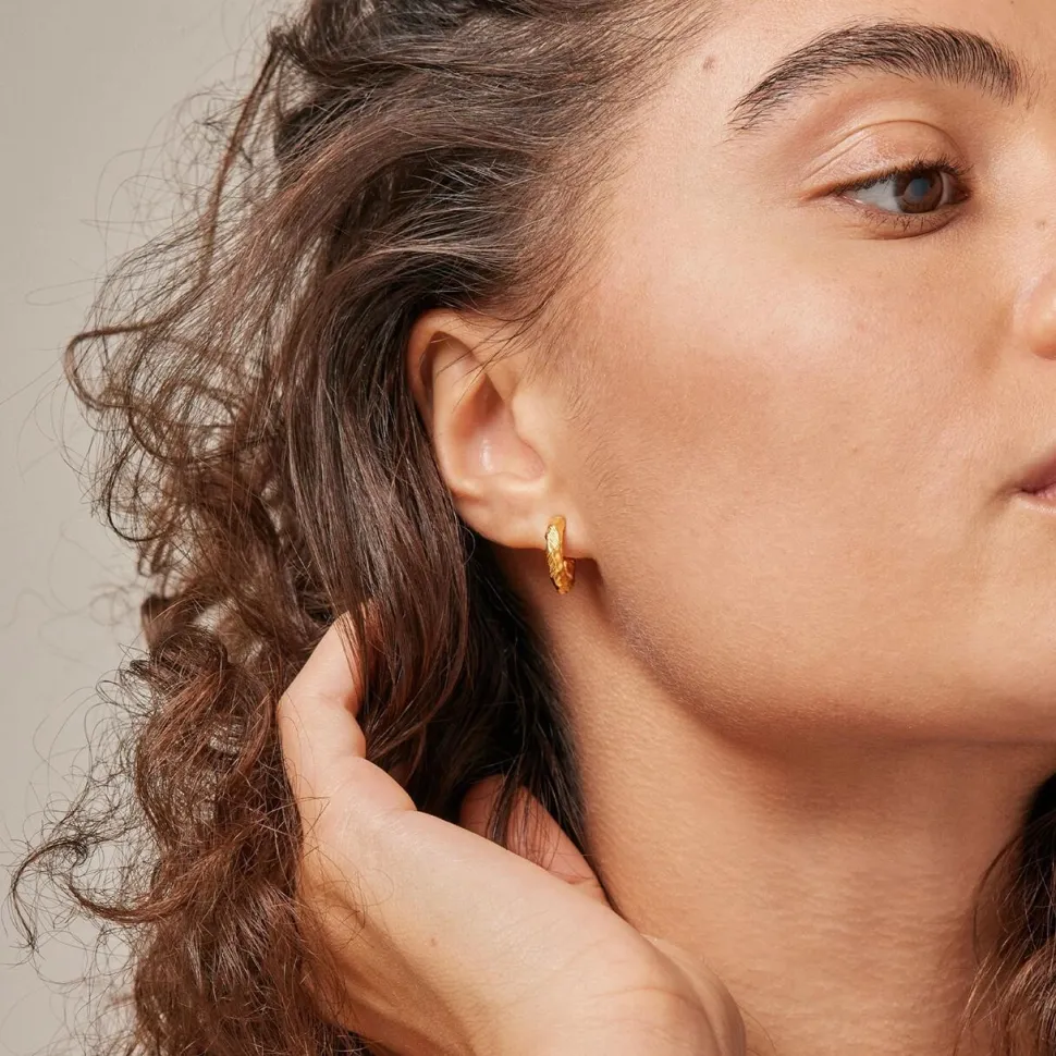 Enamel Copenhagen Hoops Hali Small Gold-Plated