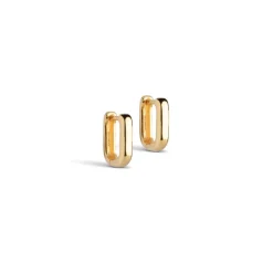Enamel Copenhagen Hoops Square Gold-Plated