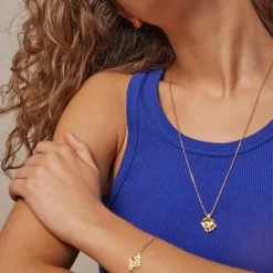 Enamel Copenhagen Necklace Windy Gold-Plated