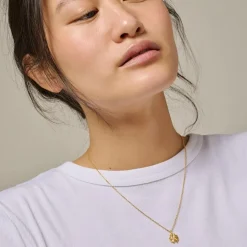 Enamel Copenhagen Necklace Organic Clover Gold-Plated