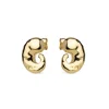 Enamel Copenhagen Studs Carya Gold-Plated