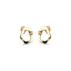 Enamel Copenhagen Studs Daphne Gold-Plated