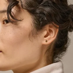 Enamel Copenhagen Studs Heart Gold-Plated