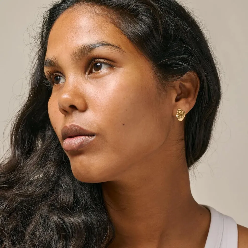 Enamel Copenhagen Studs Maia Small Gold-Plated