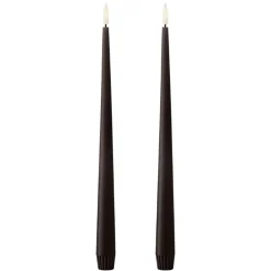 Ester & Erik LED Stagelys Espresso (2 stk)