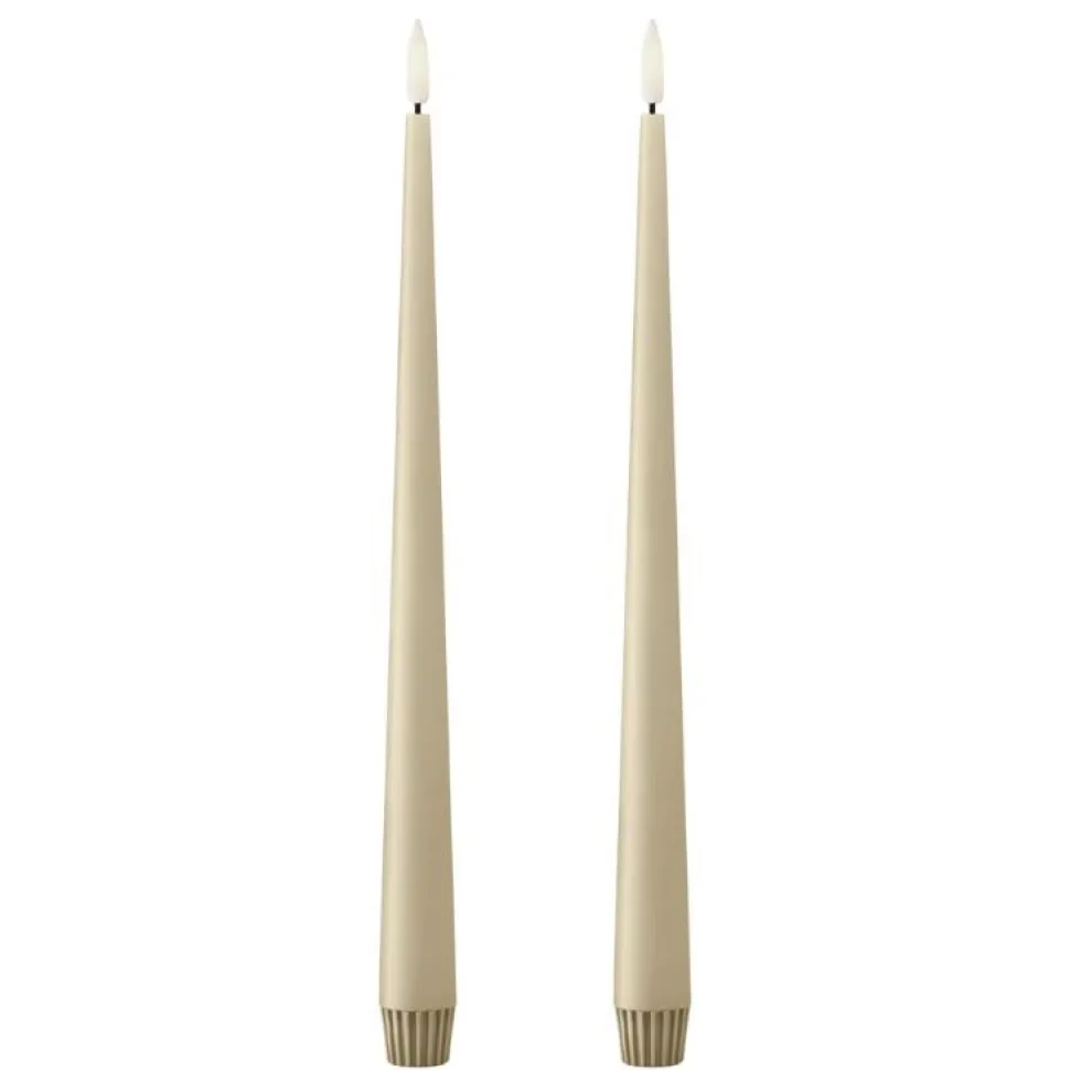 Ester & Erik LED Stagelys Pale Ginger (2 stk)