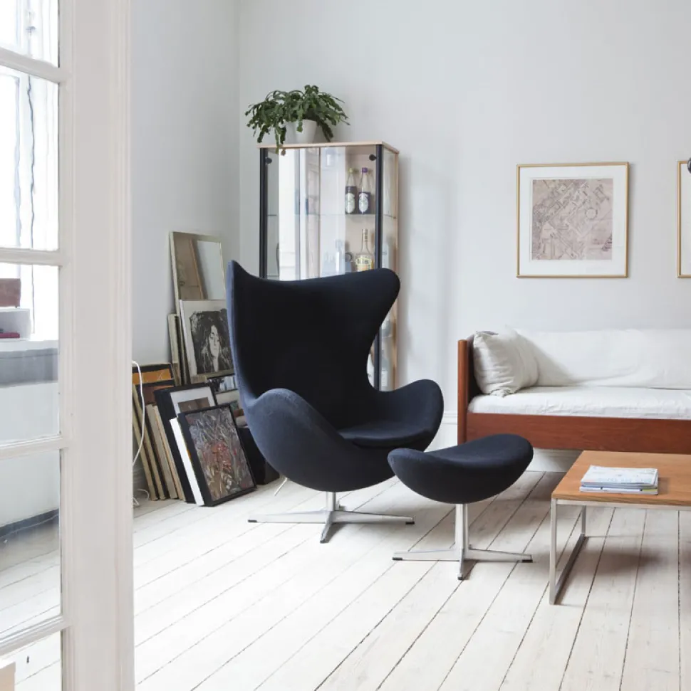 Fritz Hansen 3316 Ægget Lænestol Stof