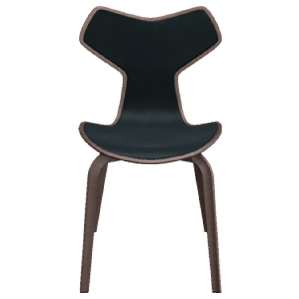 Fritz Hansen 4130 Grand Prix Stol Forsidepolstret Læder