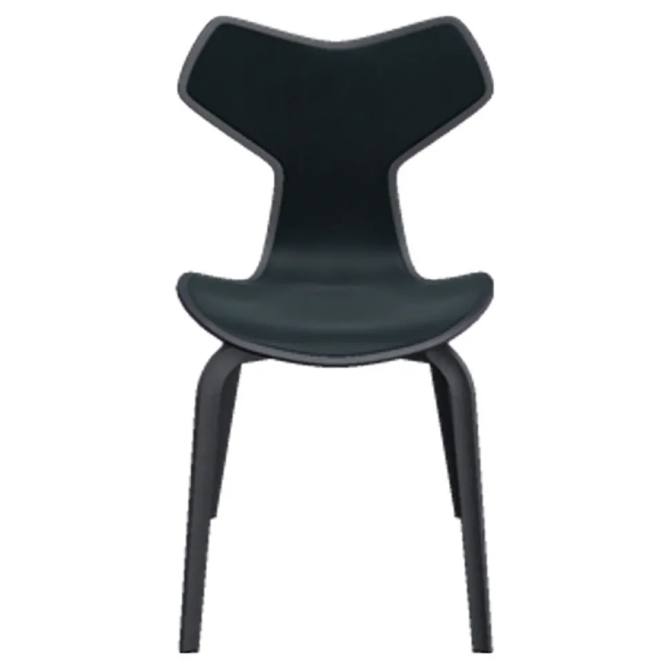 Fritz Hansen 4130 Grand Prix Stol Forsidepolstret Læder